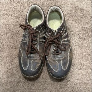 Dr Doc Martens Kurt Brown Leather Lace Up Comfort Shoes Sneakers Mens